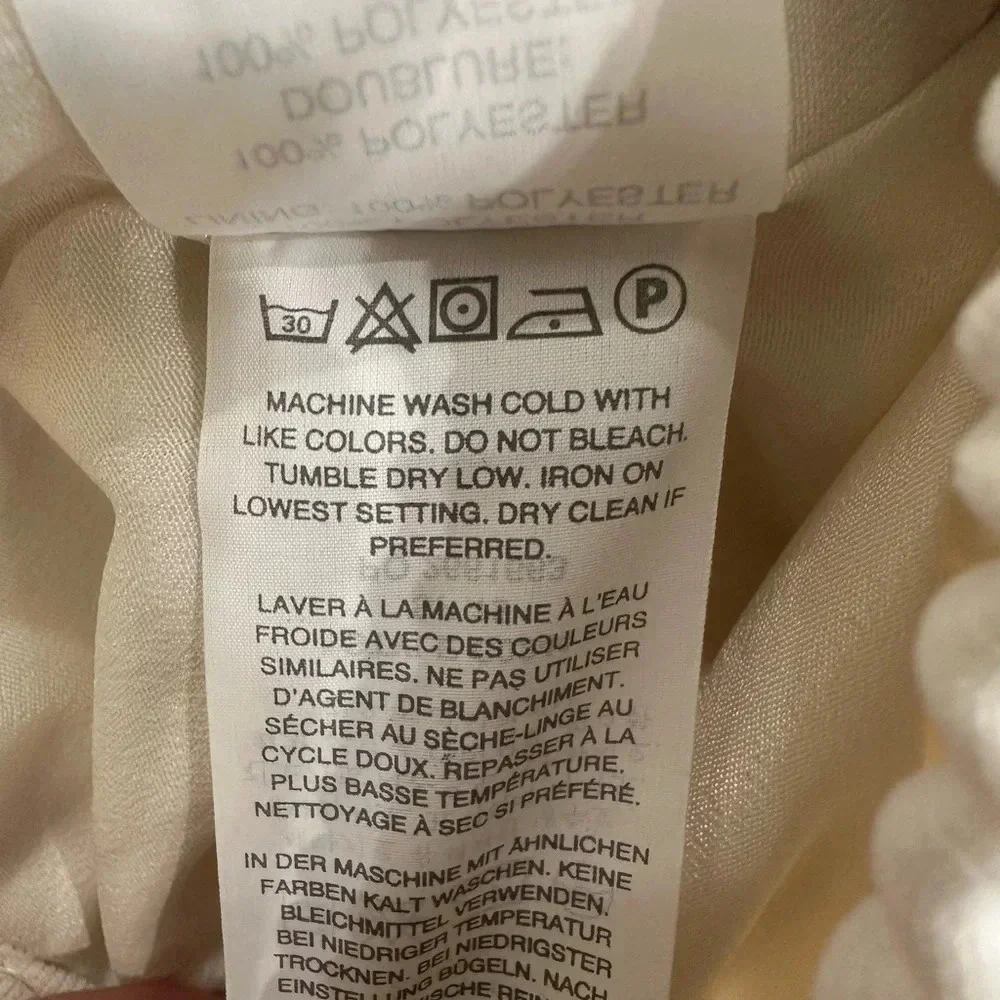 J.Crew Womens Drapey Double Twill Skirt 00 Ivory Mini Drawstring Pockets